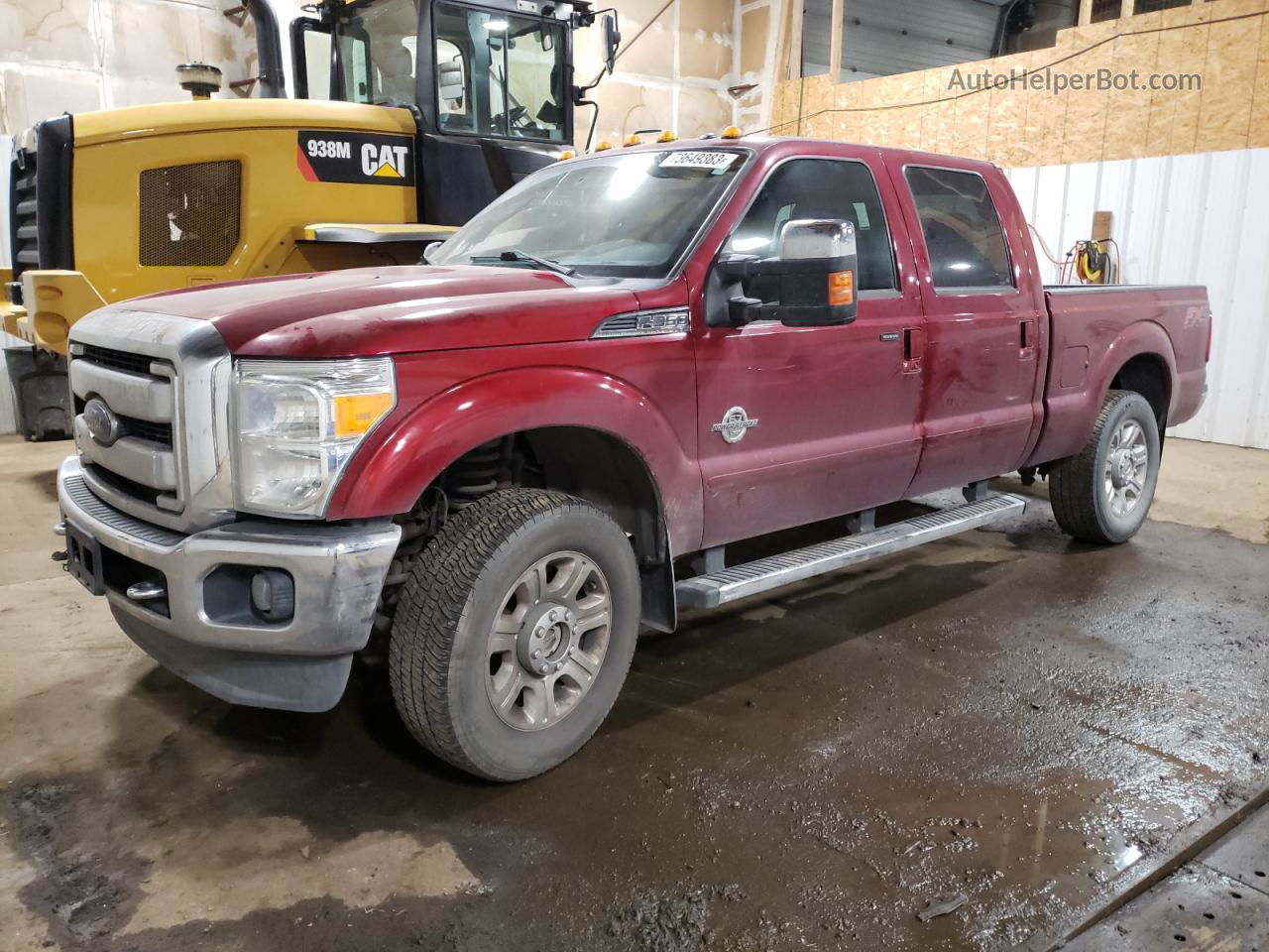 2014 Ford F350 Super Duty Red vin: 1FT8W3BT5EEA24606