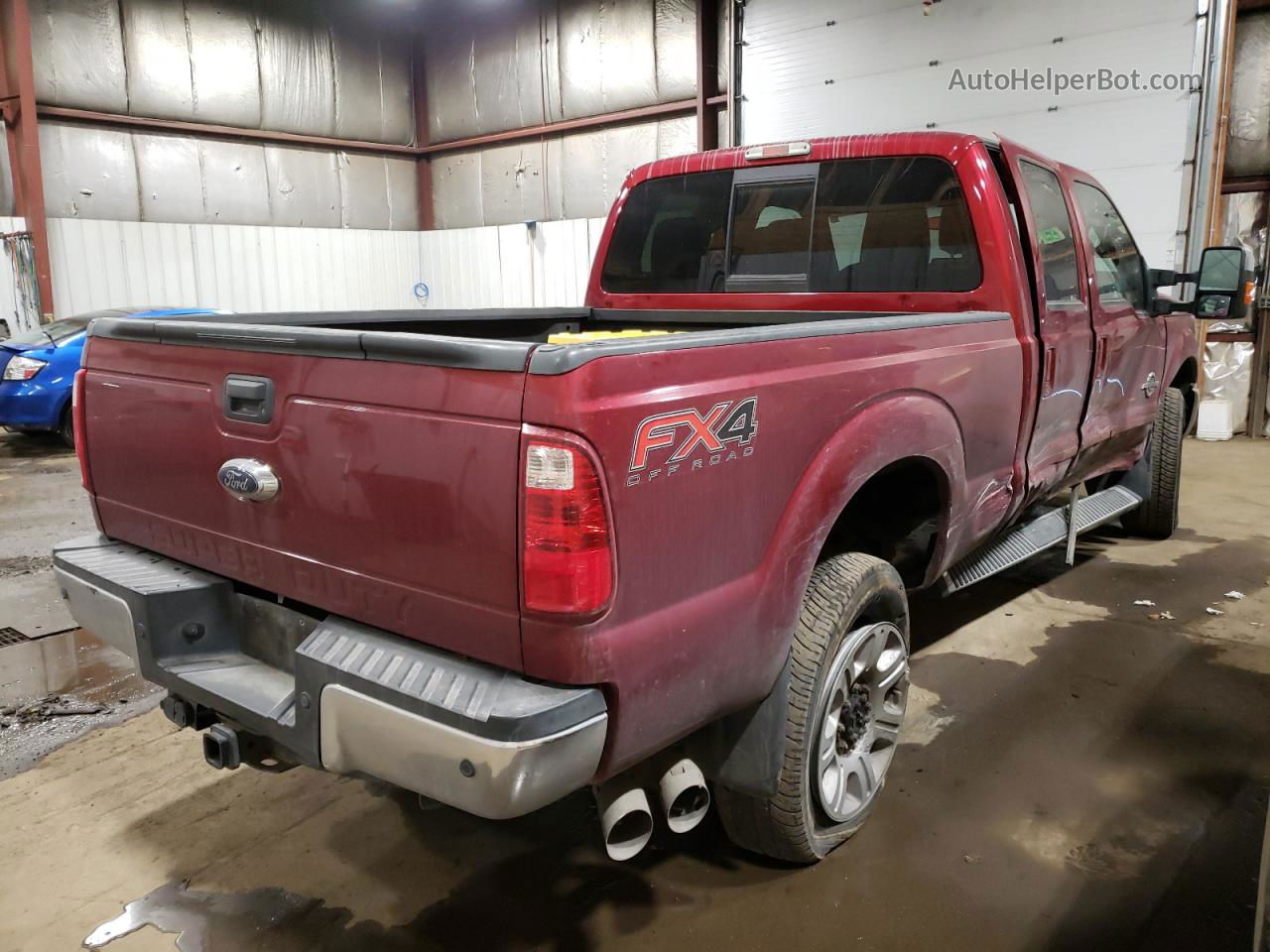 2014 Ford F350 Super Duty Red vin: 1FT8W3BT5EEA24606