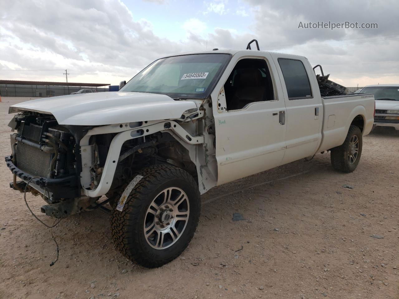 2014 Ford F350 Super Duty White vin: 1FT8W3BT5EEA84160