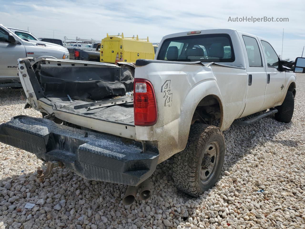 2014 Ford F350 Super Duty White vin: 1FT8W3BT5EEB85618