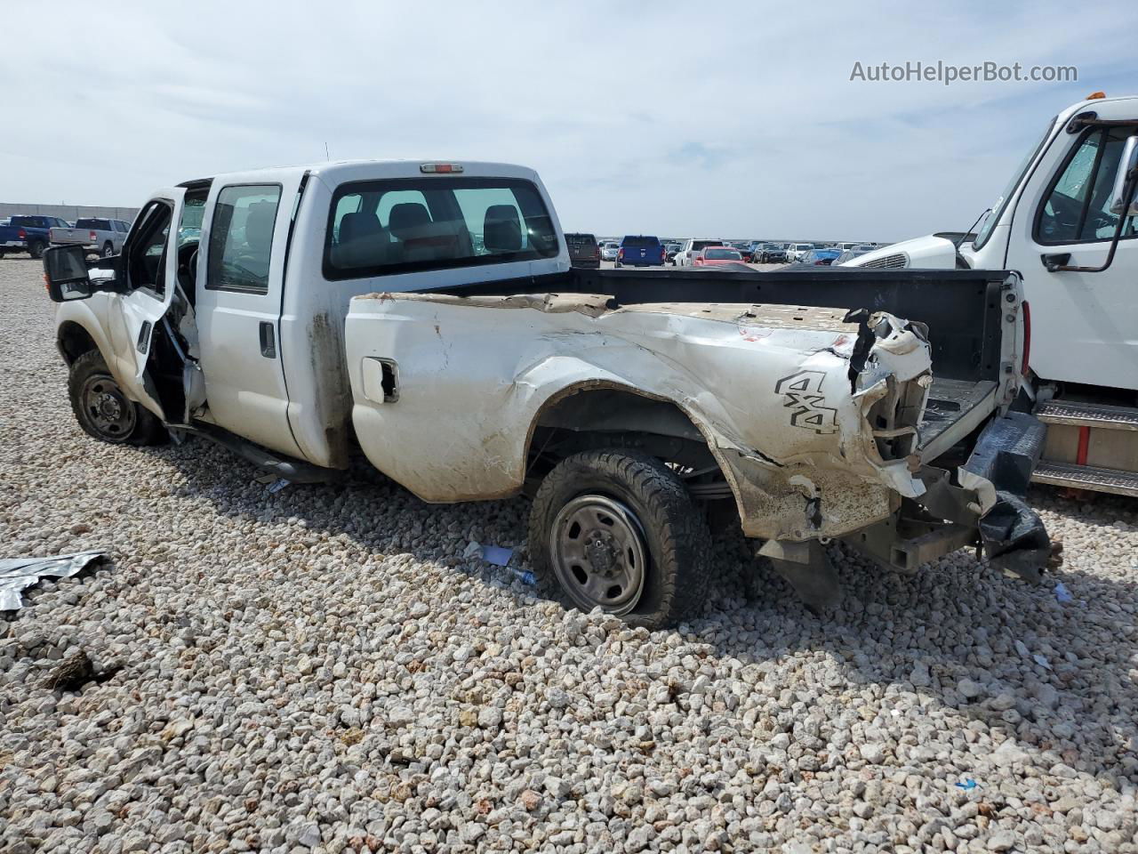 2014 Ford F350 Super Duty White vin: 1FT8W3BT5EEB85618