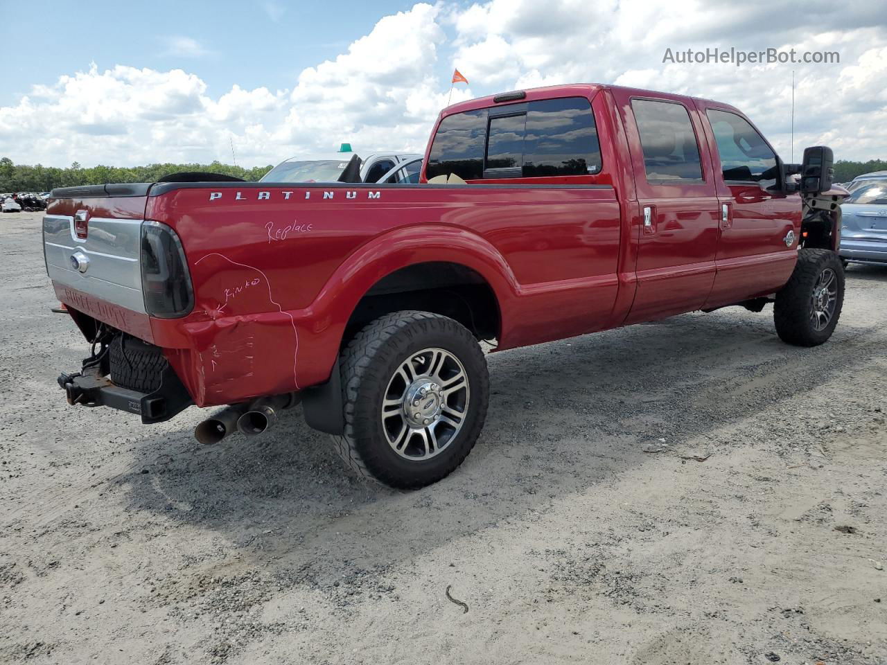 2016 Ford F350 Super Duty Red vin: 1FT8W3BT5GEA35379