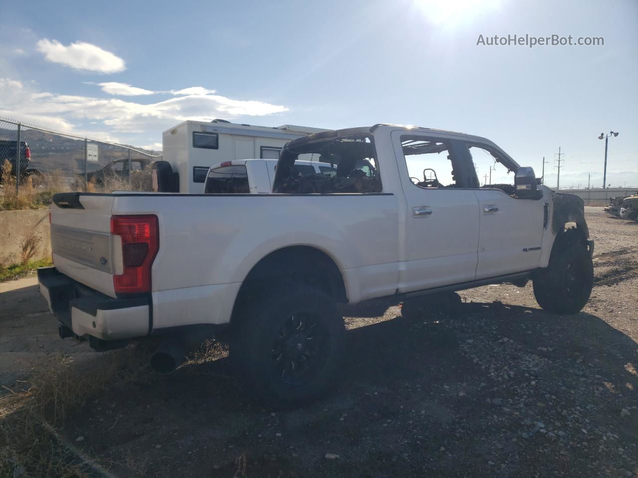 2017 Ford F350 Super Duty White vin: 1FT8W3BT5HEE87916