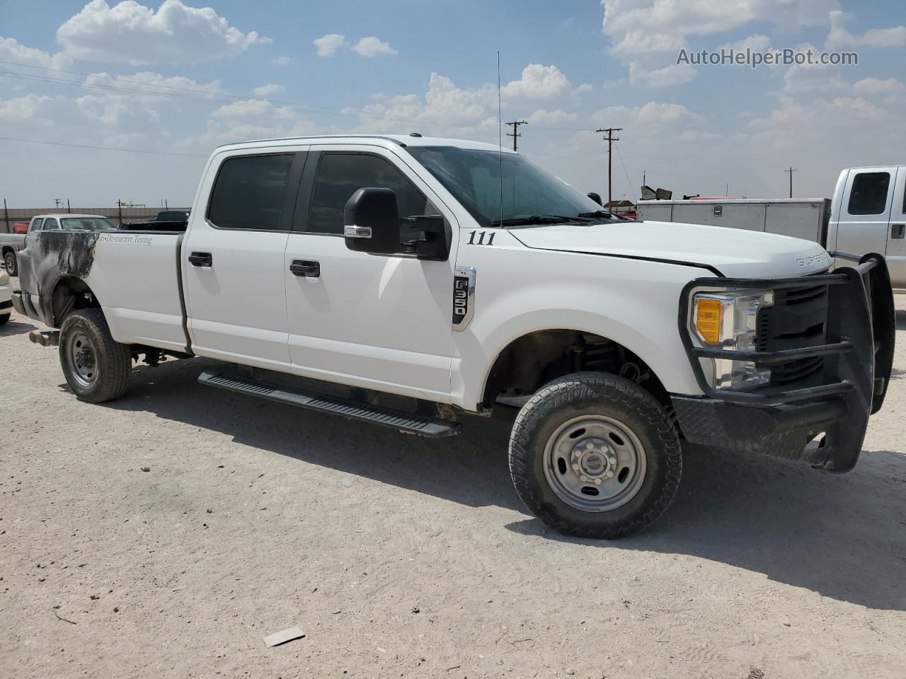 2017 Ford F350 Super Duty White vin: 1FT8W3BT5HEF12961