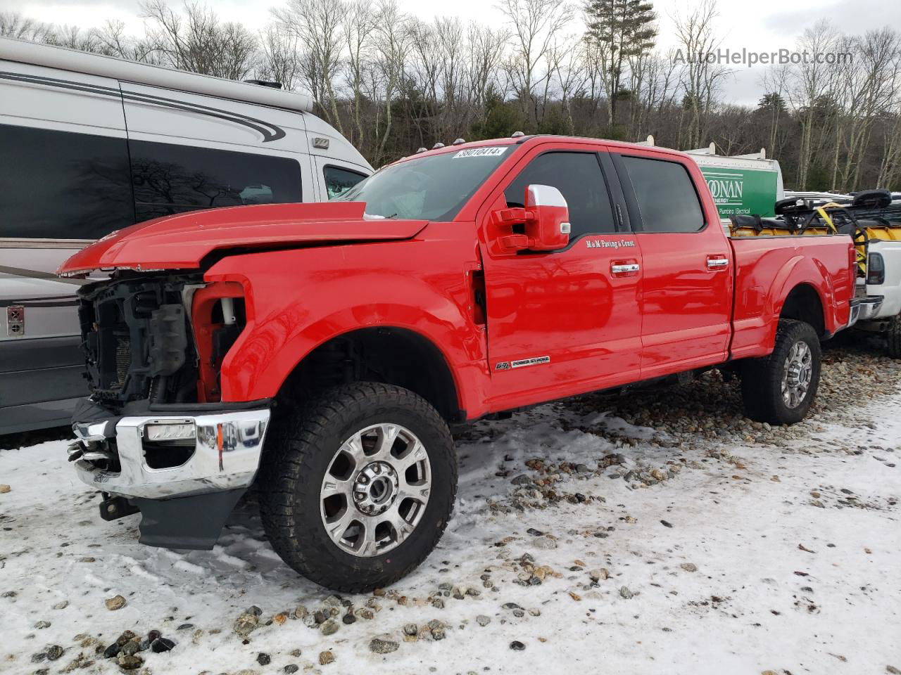 2020 Ford F350 Super Duty Red vin: 1FT8W3BT5LEC35916