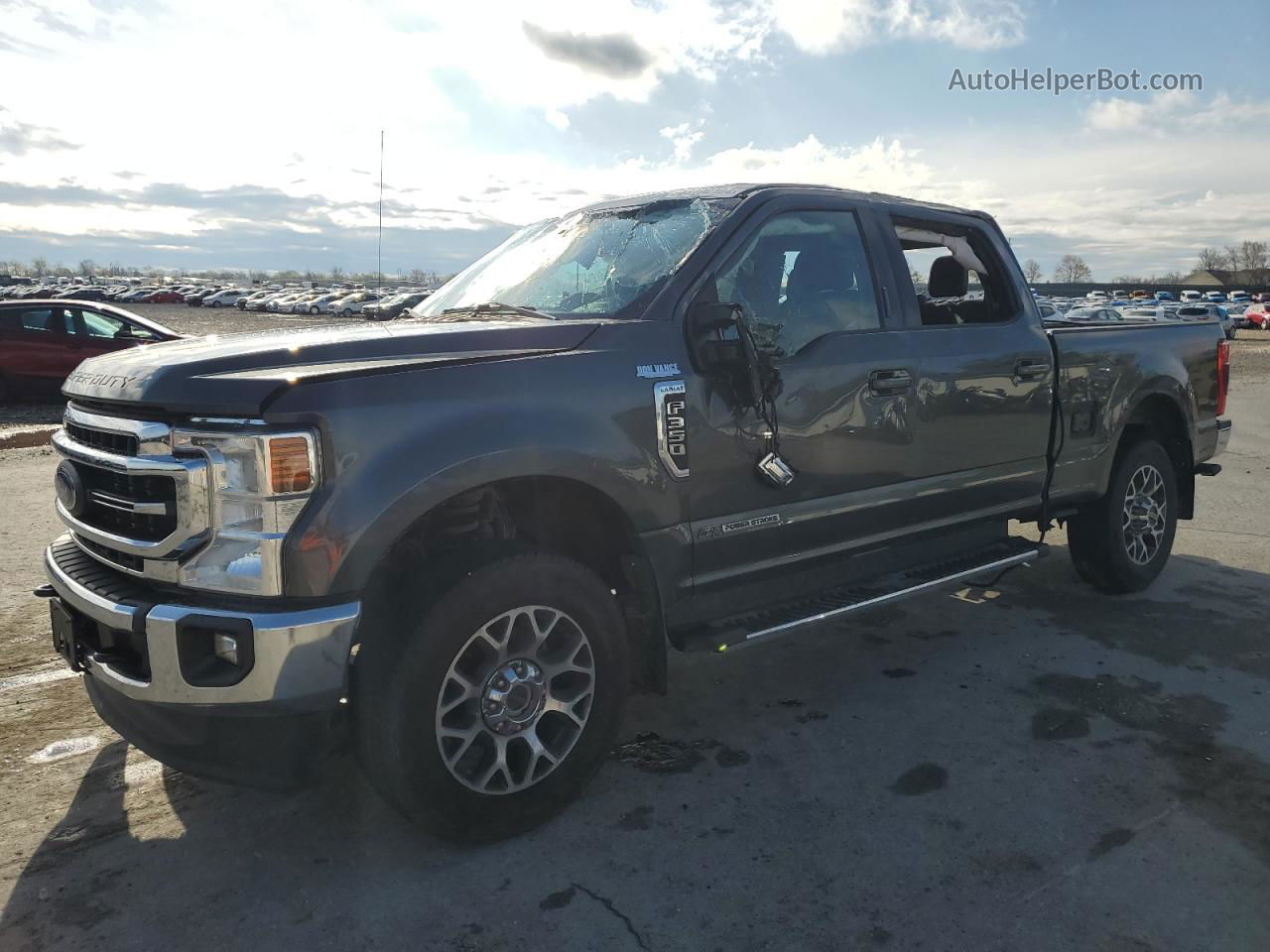 2020 Ford F350 Super Duty Gray vin: 1FT8W3BT5LED76470