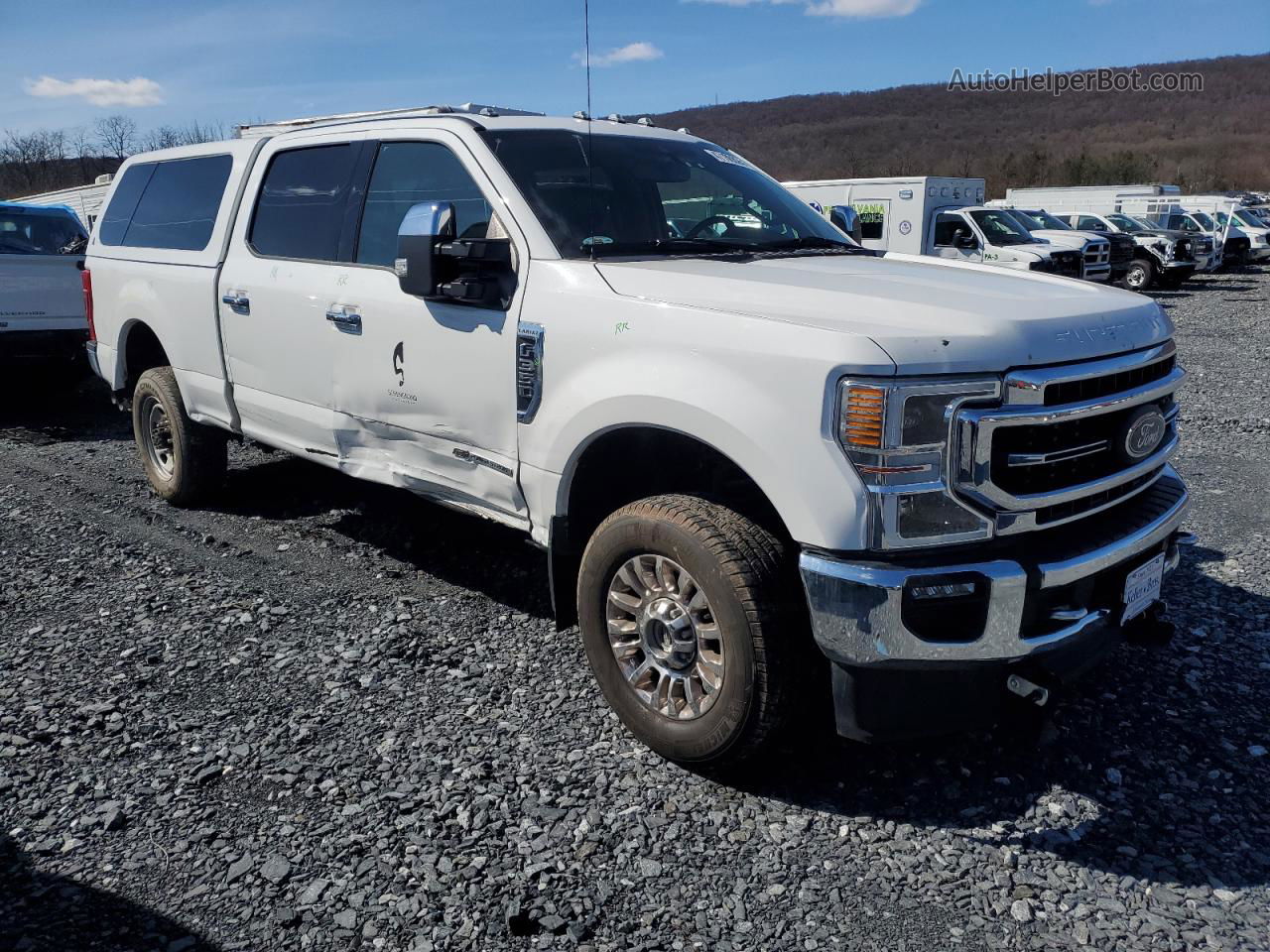 2020 Ford F350 Super Duty White vin: 1FT8W3BT5LEE71479