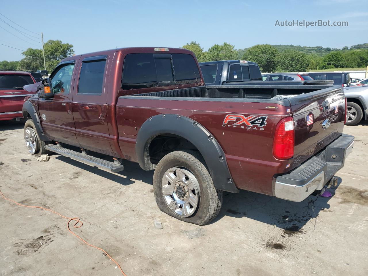 2016 Ford F350 Super Duty Burgundy vin: 1FT8W3BT6GEC09573