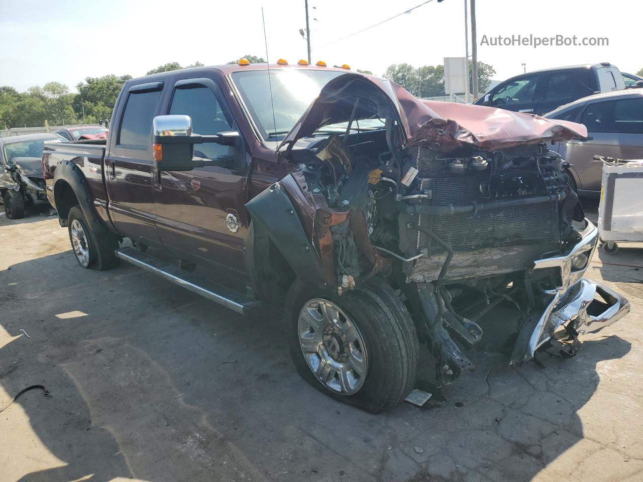 2016 Ford F350 Super Duty Burgundy vin: 1FT8W3BT6GEC09573