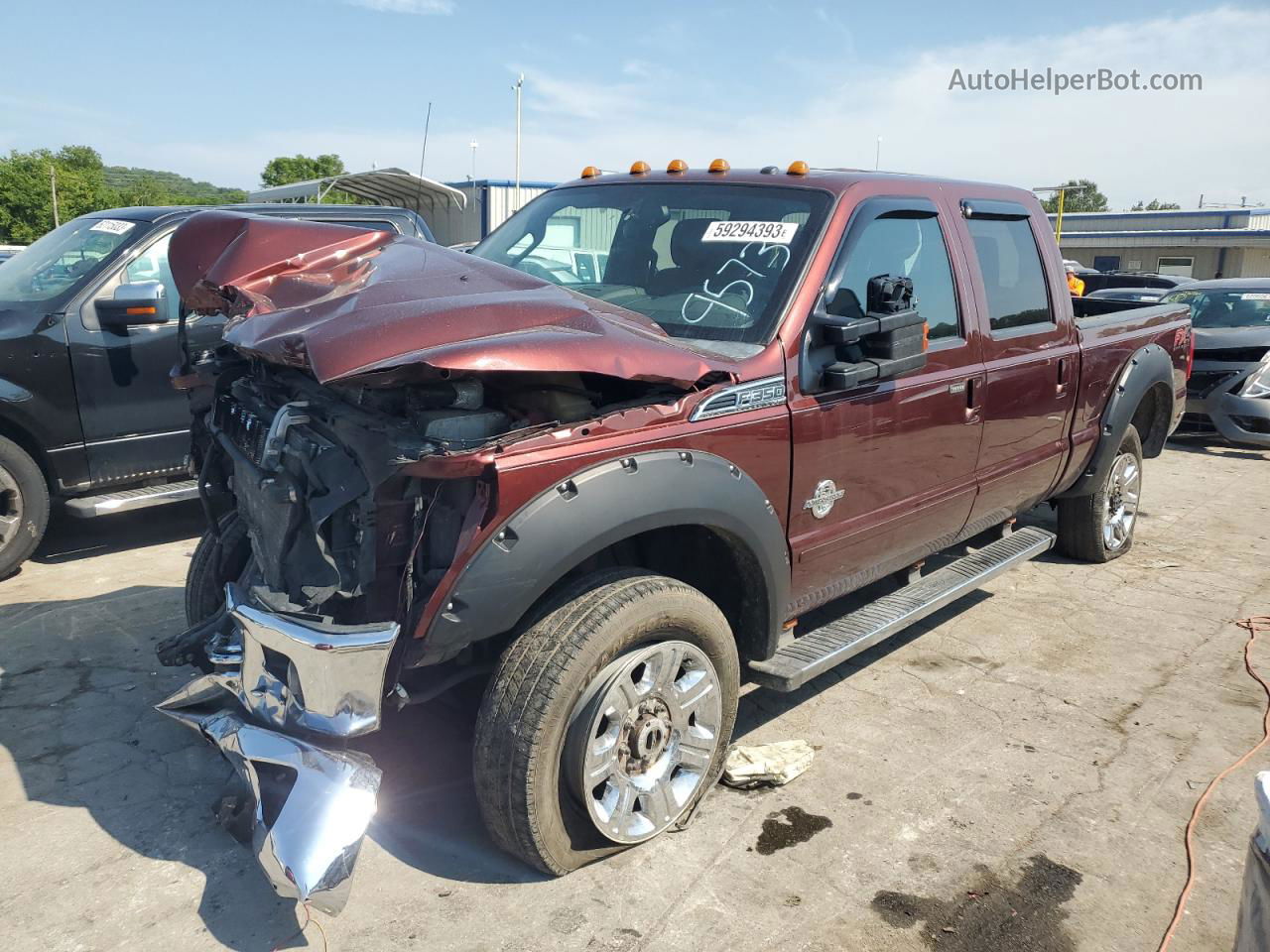 2016 Ford F350 Super Duty Burgundy vin: 1FT8W3BT6GEC09573