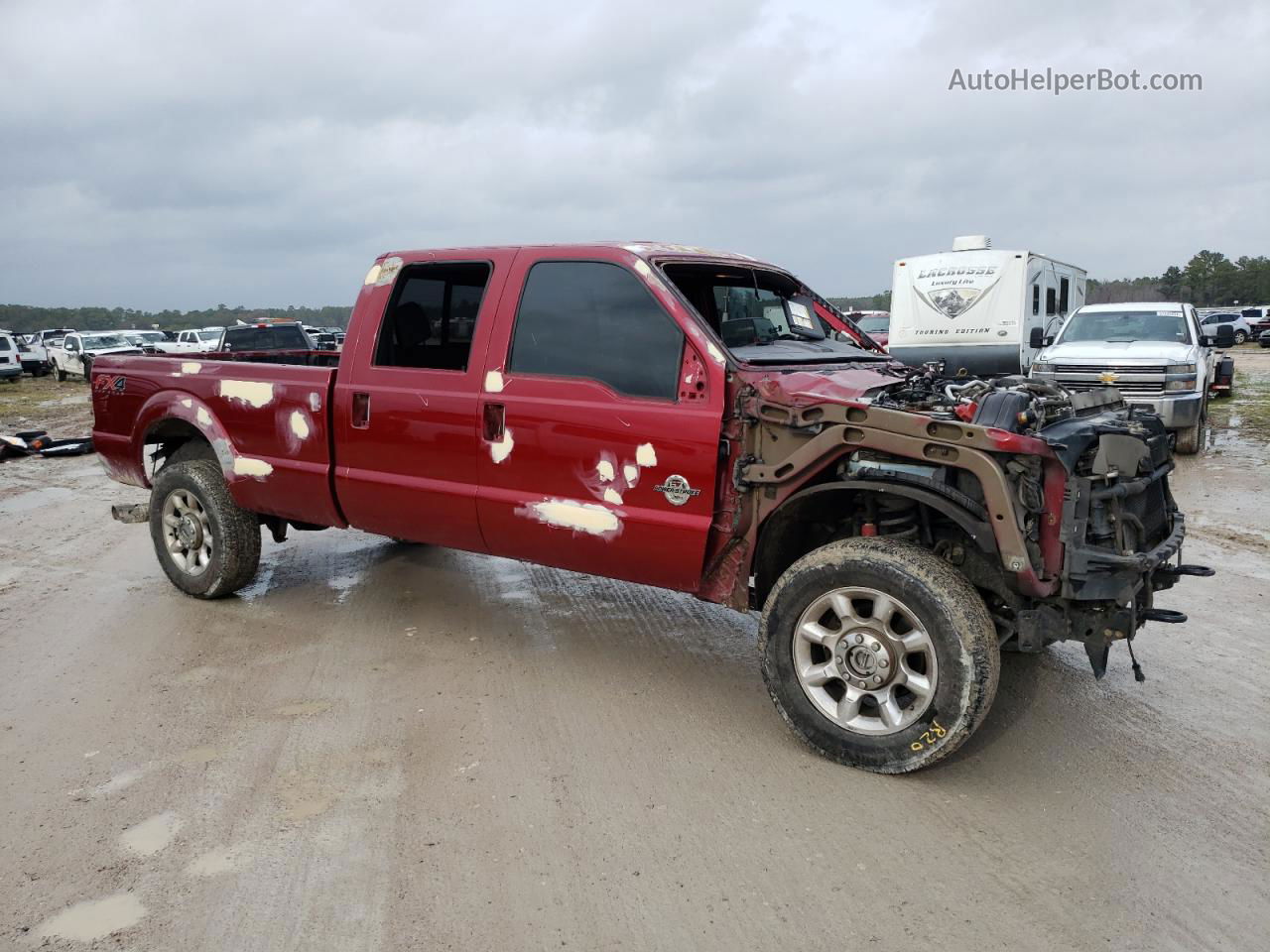 2016 Ford F350 Super Duty Red vin: 1FT8W3BT6GED46836