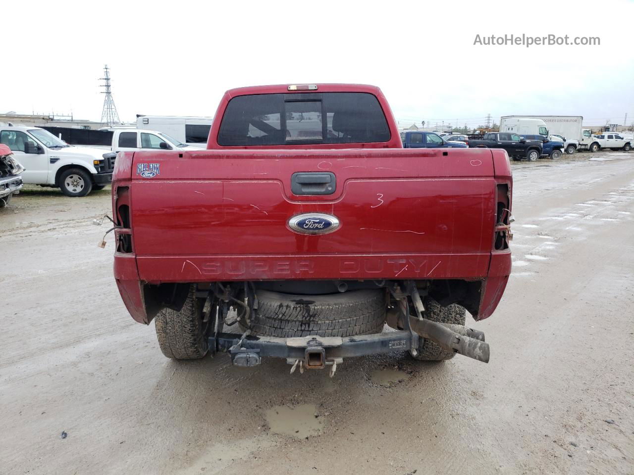 2016 Ford F350 Super Duty Red vin: 1FT8W3BT6GED46836