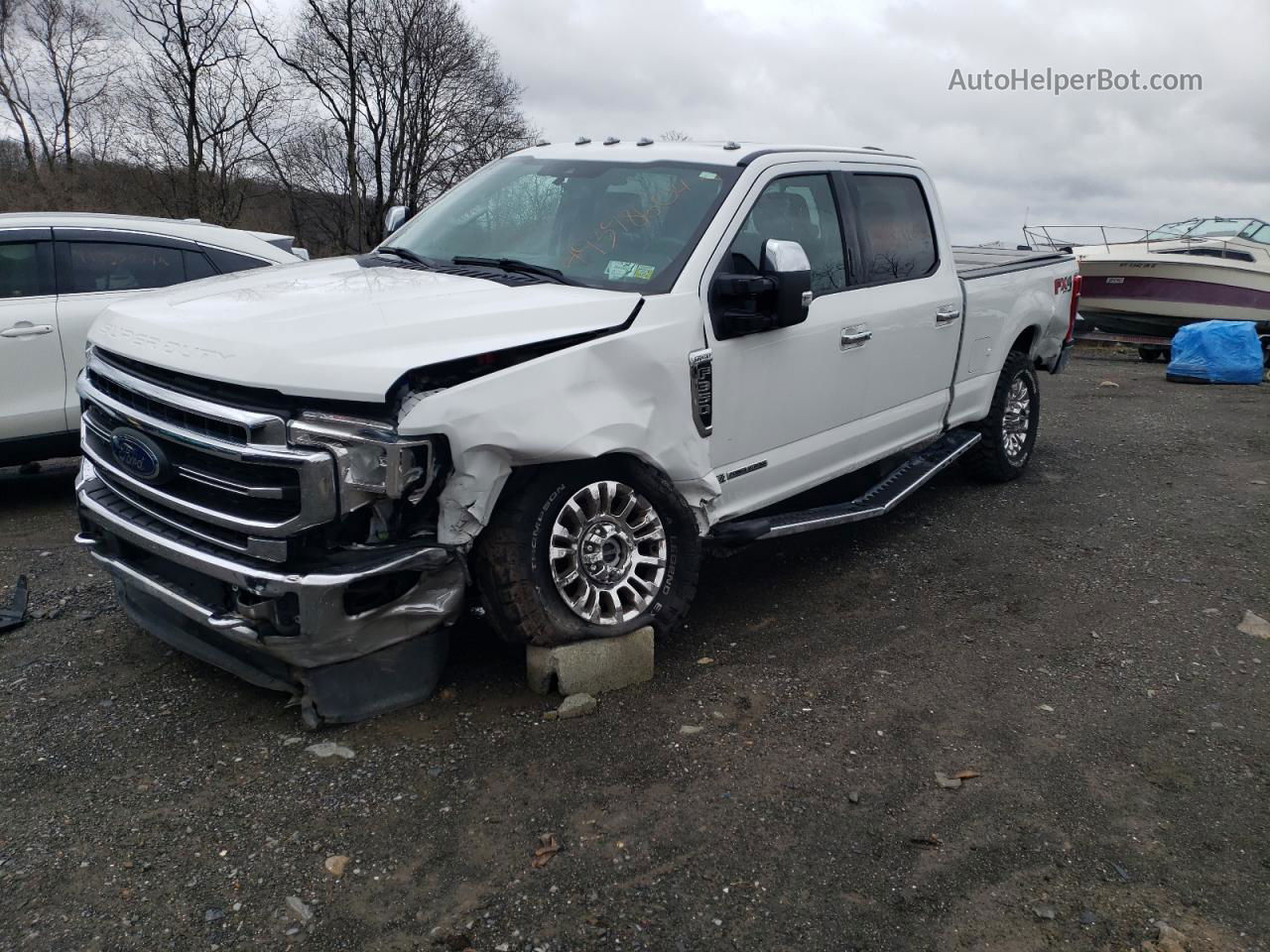 2020 Ford F350 Super Duty White vin: 1FT8W3BT6LED51660