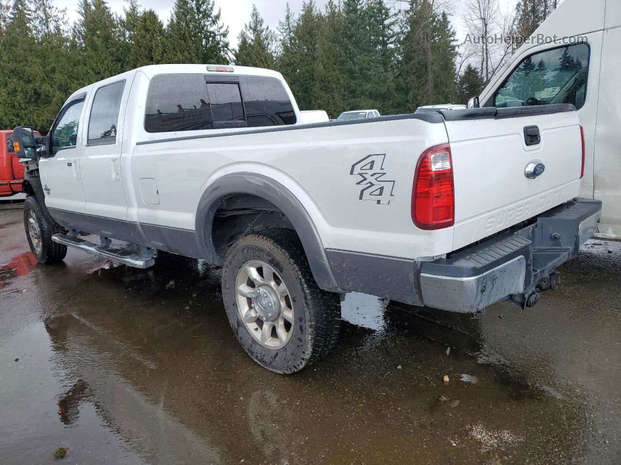 2014 Ford F350 Super Duty White vin: 1FT8W3BT7EEB42169