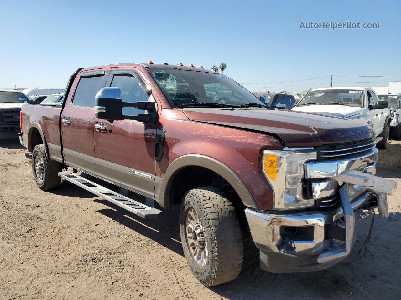 2017 Ford F350 Super Duty Maroon vin: 1FT8W3BT7HED58222