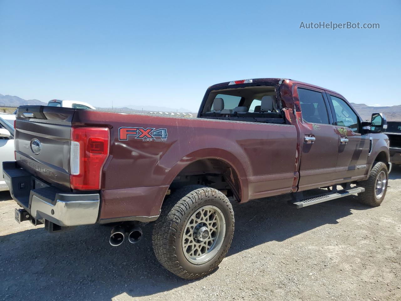 2017 Ford F350 Super Duty Burgundy vin: 1FT8W3BT7HED67843