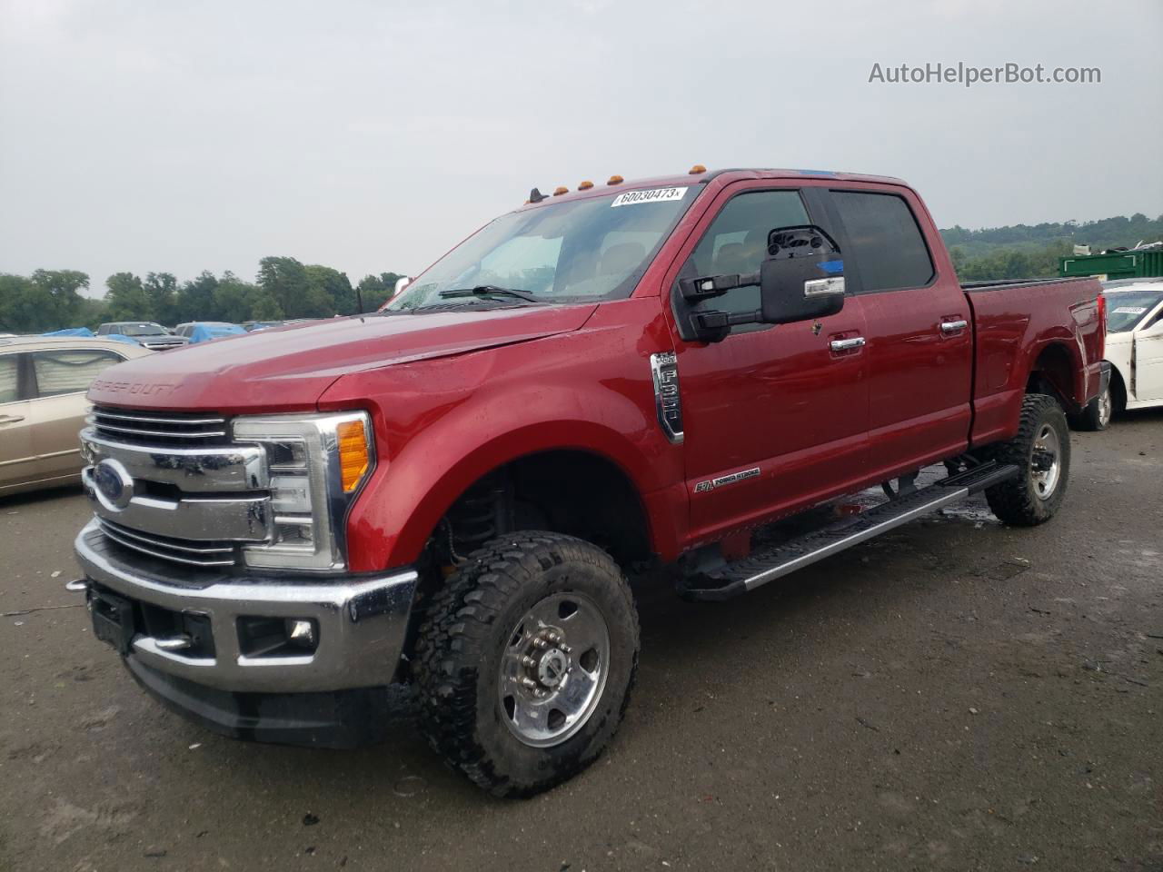 2019 Ford F350 Super Duty Red vin: 1FT8W3BT7KED11134