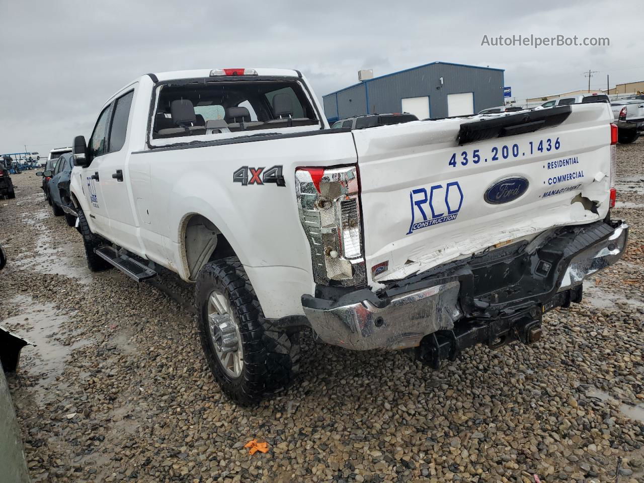 2019 Ford F350 Super Duty White vin: 1FT8W3BT7KEG43333