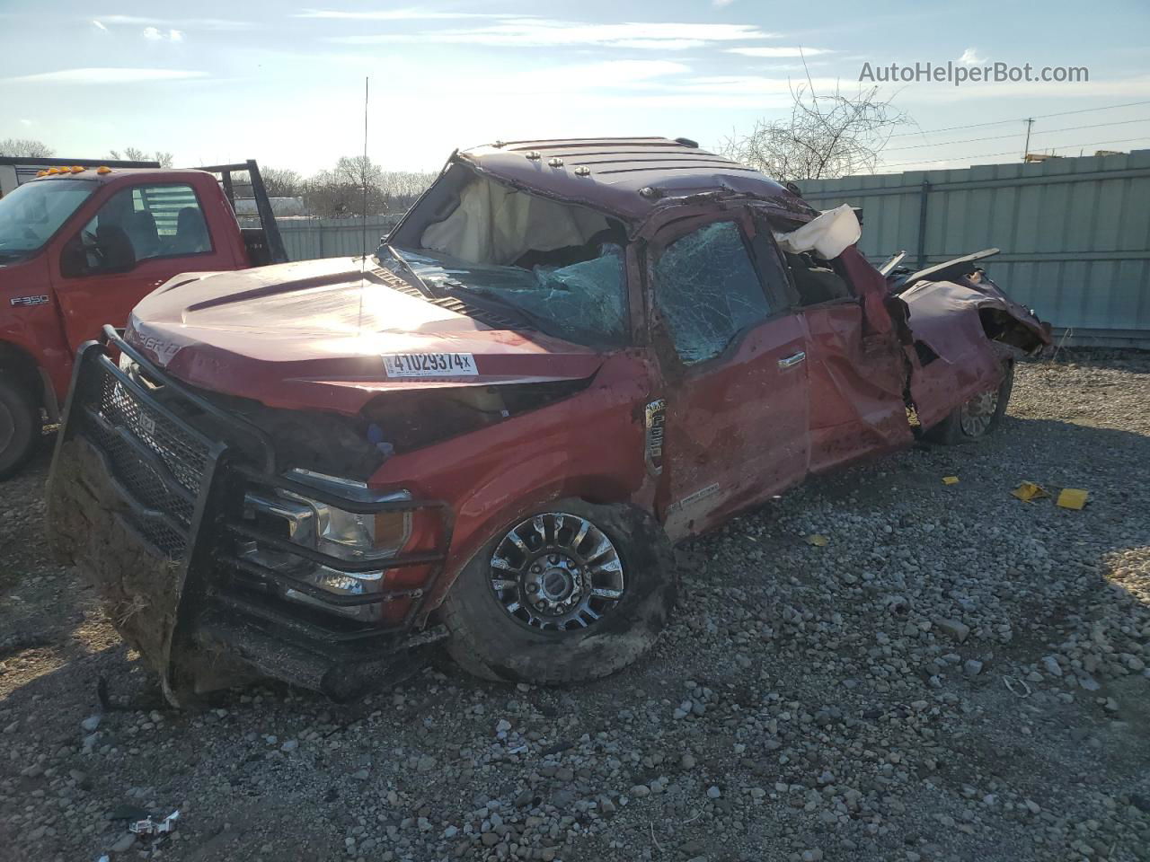 2020 Ford F350 Super Duty Maroon vin: 1FT8W3BT7LEE32568