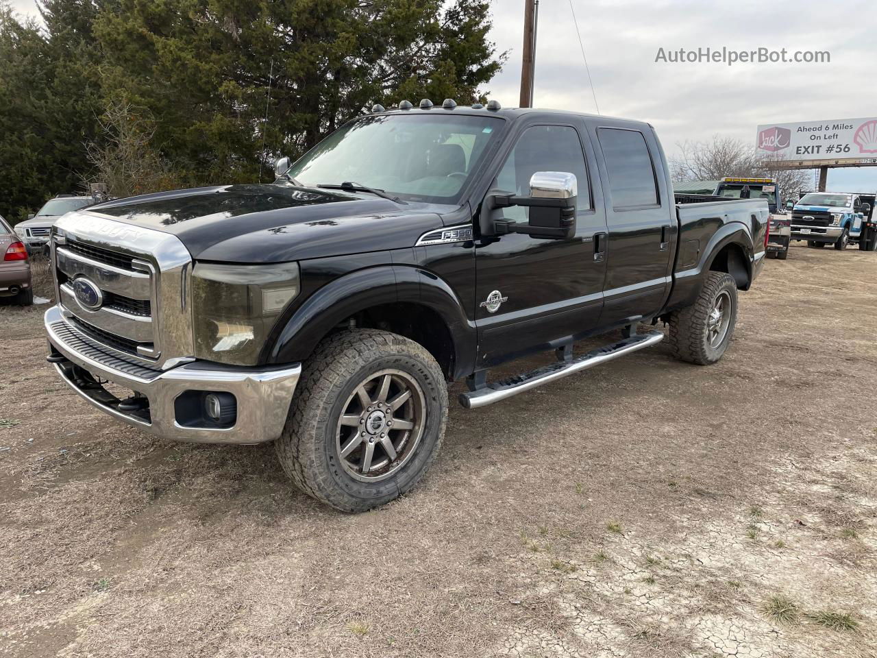 2014 Ford F350 Super Duty Черный vin: 1FT8W3BT8EEB04658