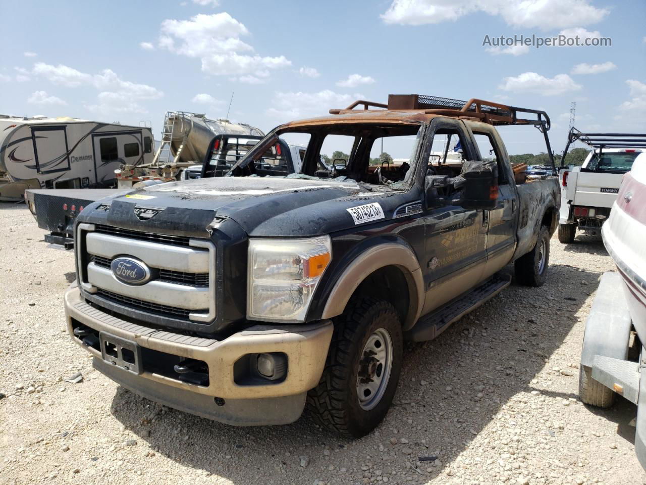 2014 Ford F350 Super Duty Черный vin: 1FT8W3BT8EEB33383