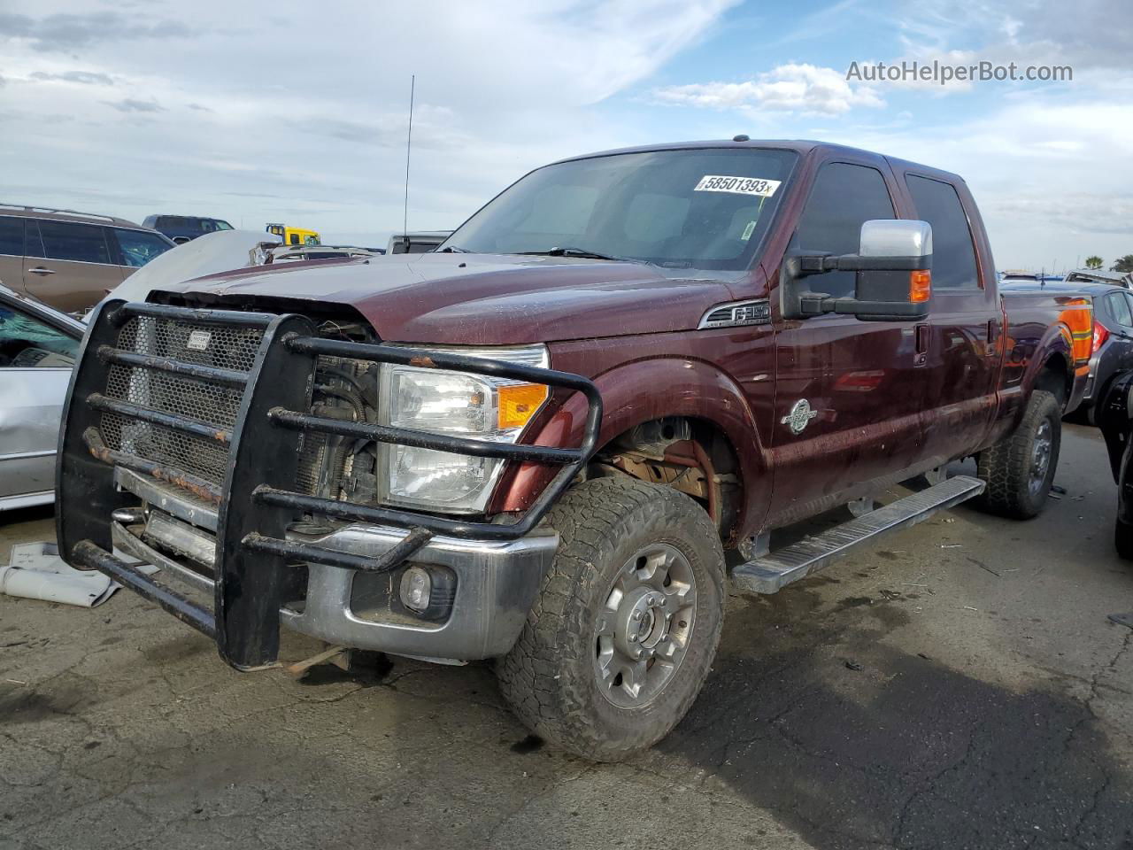 2016 Ford F350 Super Duty Burgundy vin: 1FT8W3BT8GEA18351