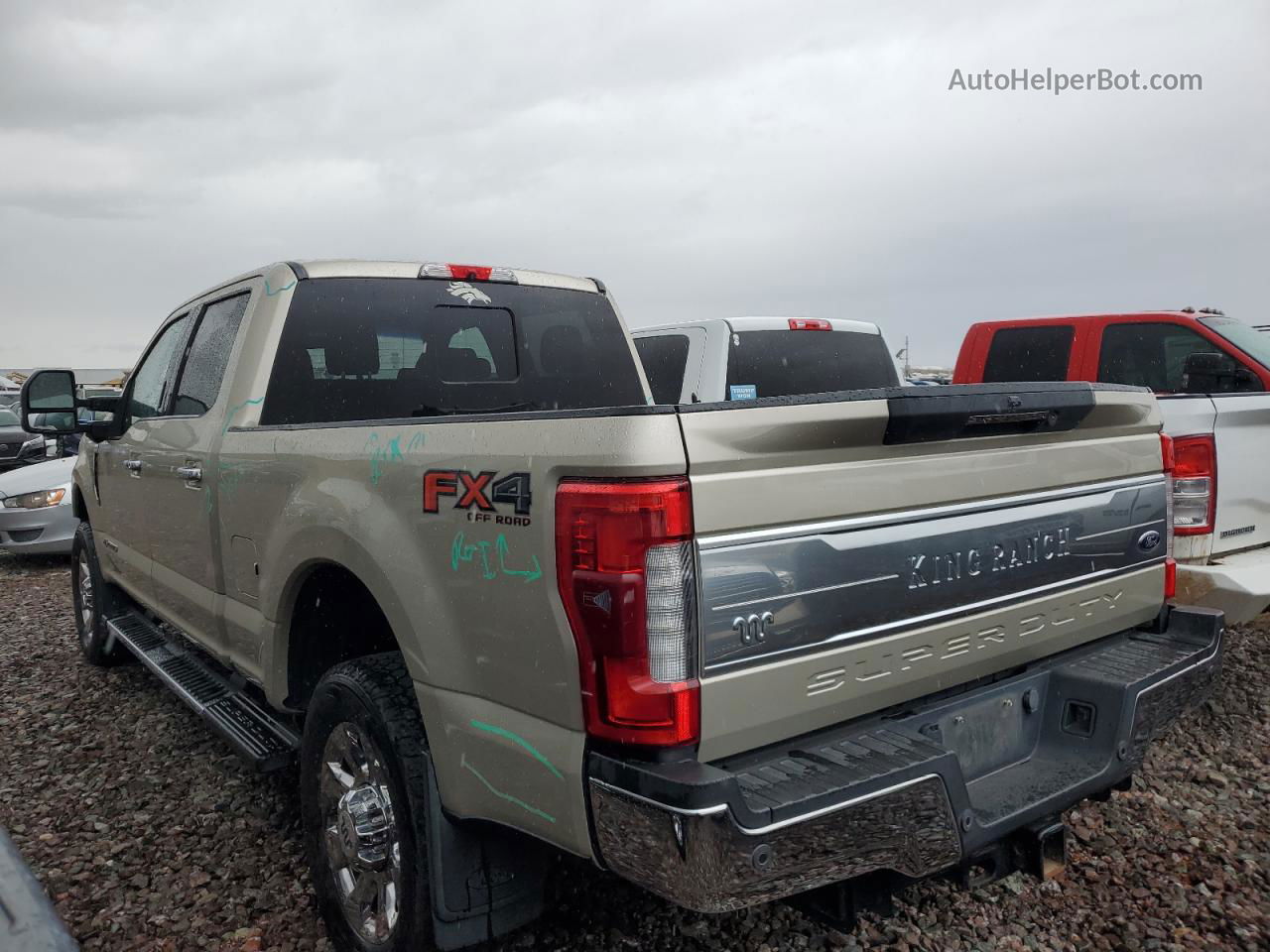 2017 Ford F350 Super Duty Beige vin: 1FT8W3BT8HEB42590