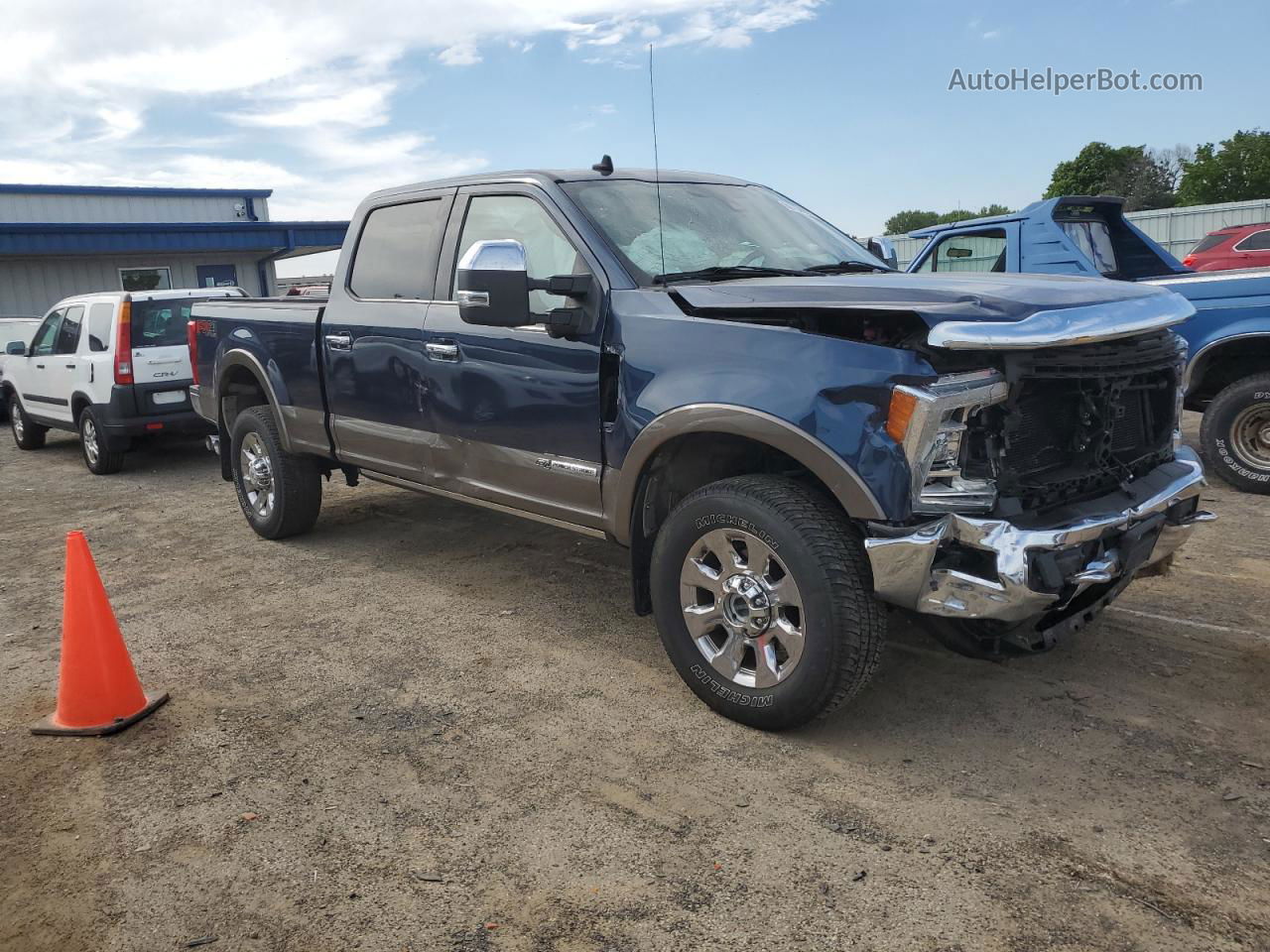 2019 Ford F350 Super Duty Blue vin: 1FT8W3BT8KEE09802