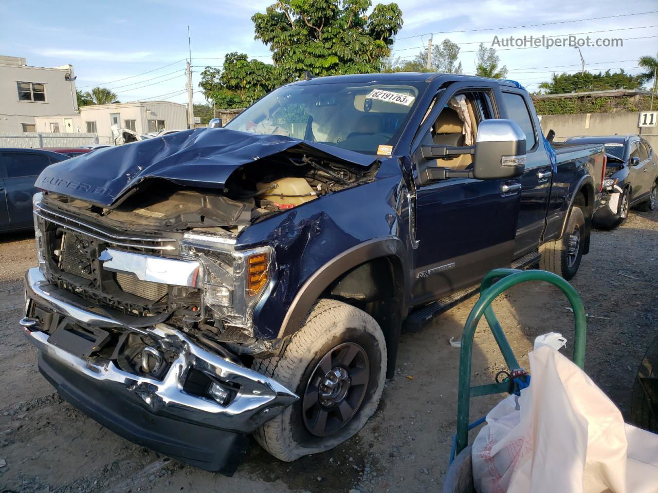 2019 Ford F350 Super Duty Blue vin: 1FT8W3BT8KEG01222