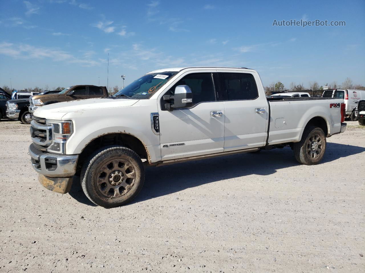 2020 Ford F350 Super Duty White vin: 1FT8W3BT8LEC87251