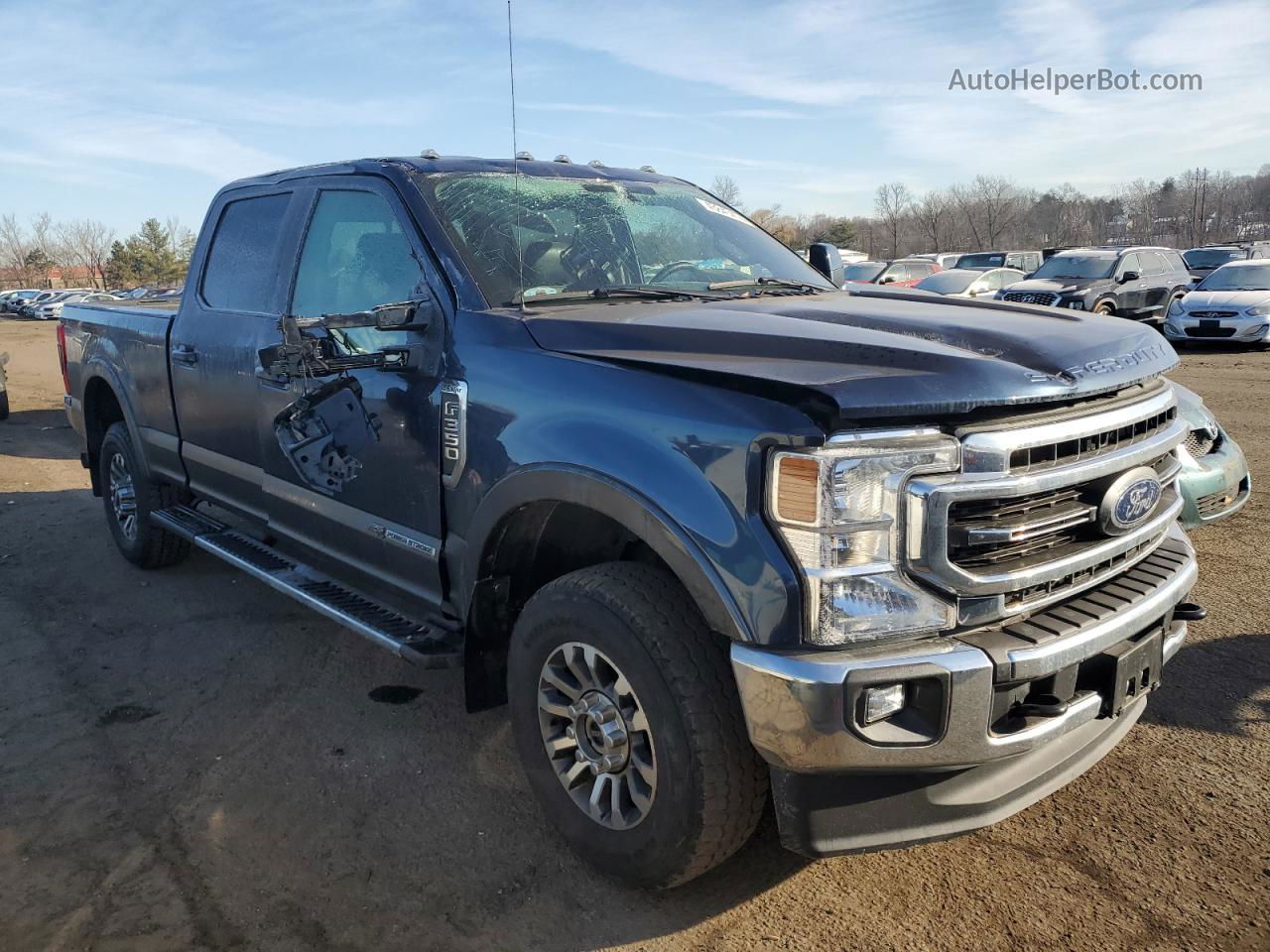 2020 Ford F350 Super Duty Синий vin: 1FT8W3BT8LED51644