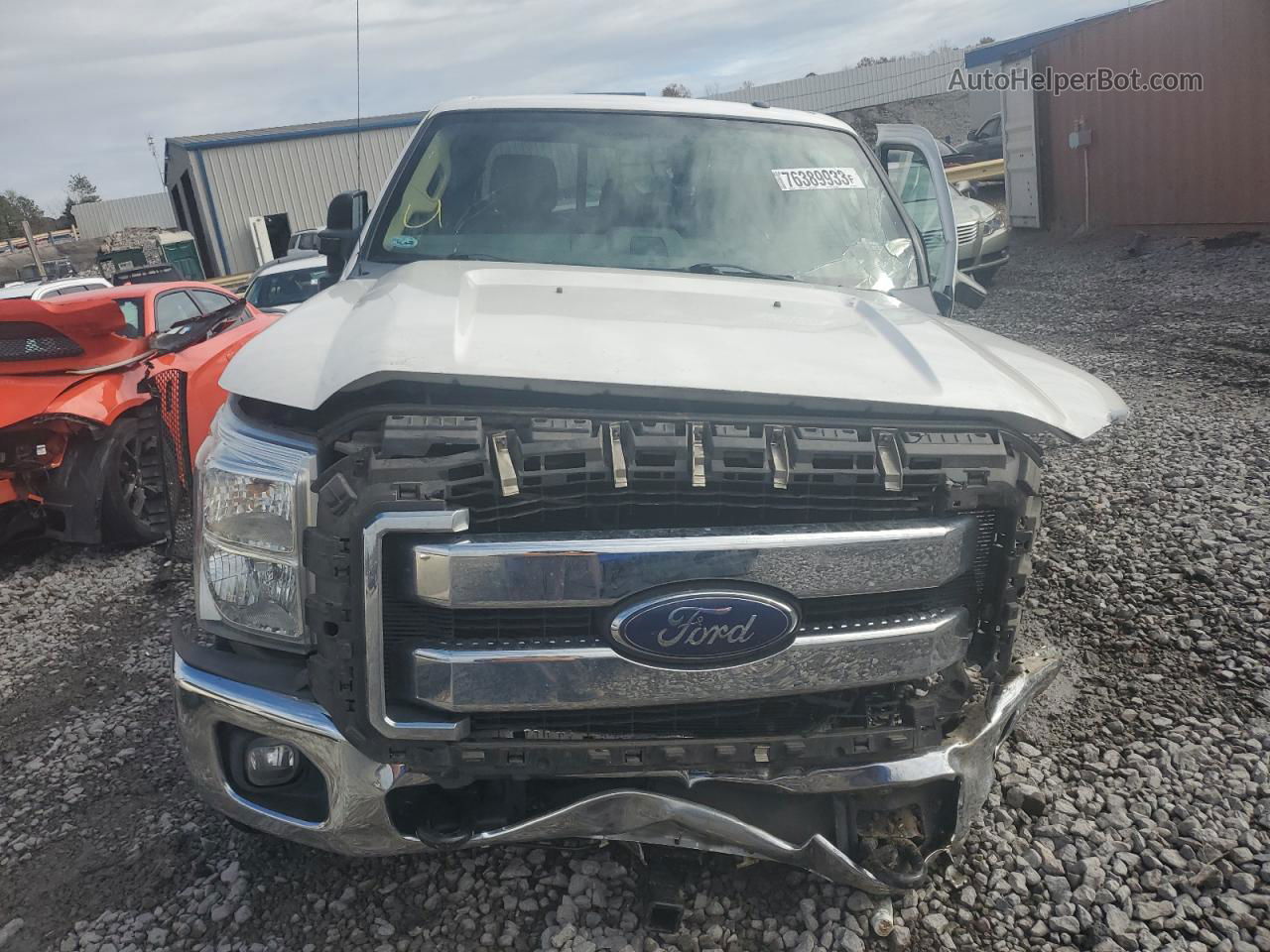 2014 Ford F350 Super Duty White vin: 1FT8W3BT9EEB23588