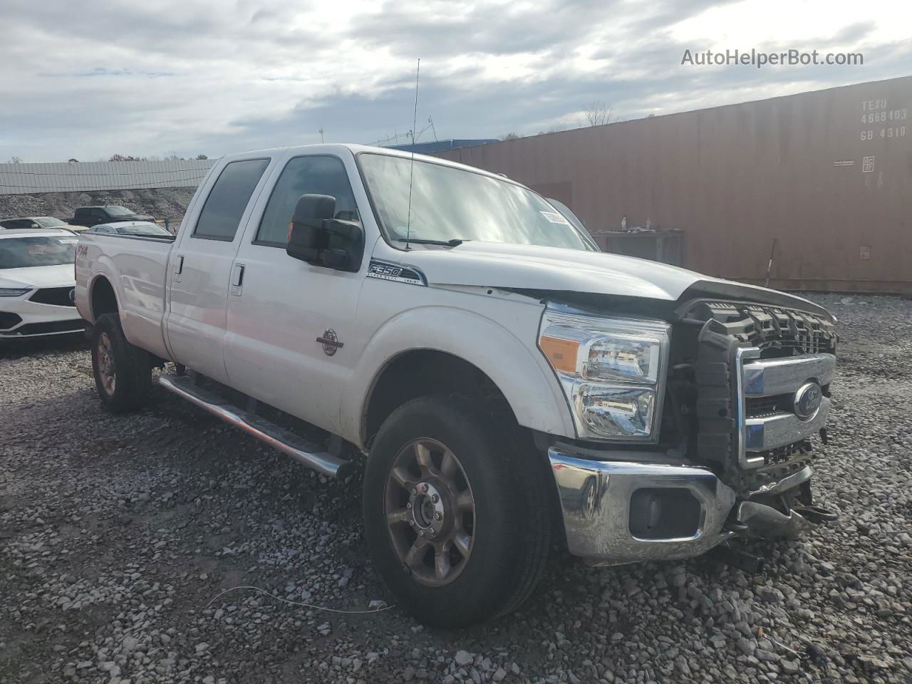 2014 Ford F350 Super Duty White vin: 1FT8W3BT9EEB23588