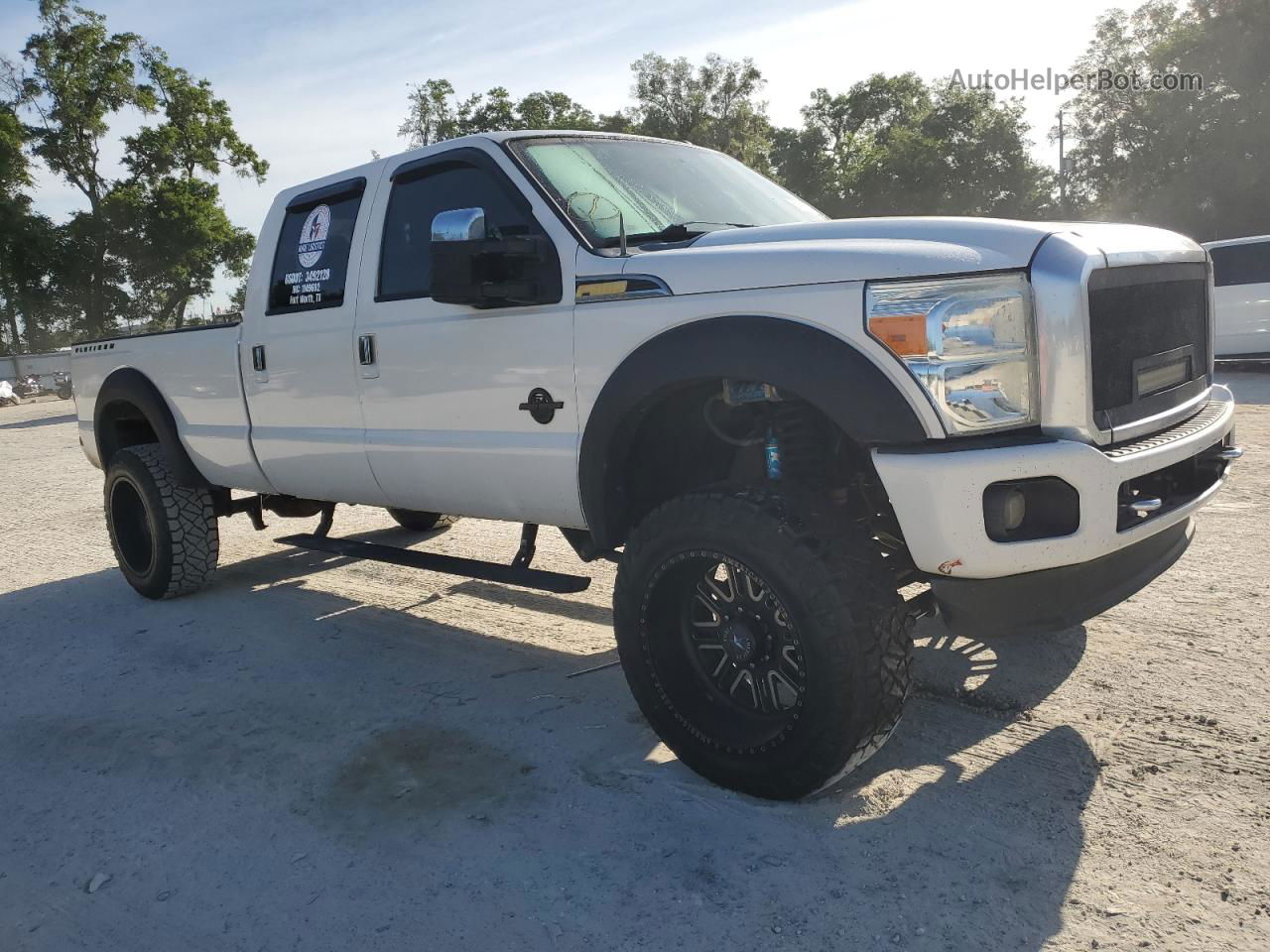 2014 Ford F350 Super Duty White vin: 1FT8W3BT9EEB50273