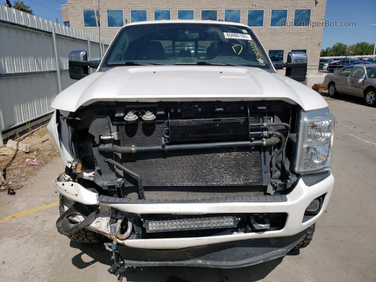 2014 Ford F350 Super Duty White vin: 1FT8W3BT9EEB78137