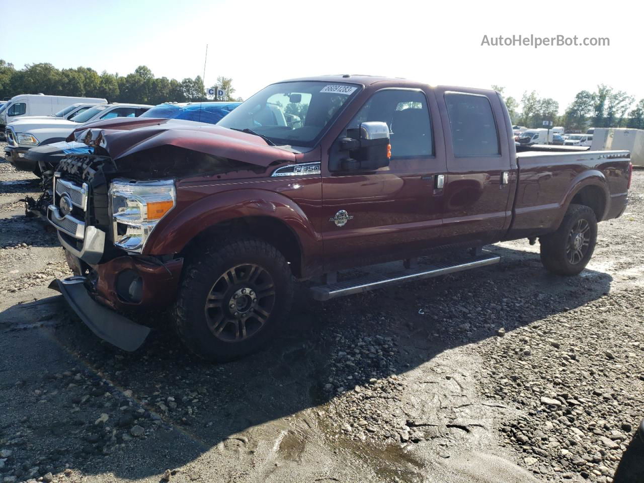 2016 Ford F350 Super Duty Коричневый vin: 1FT8W3BT9GEC80251