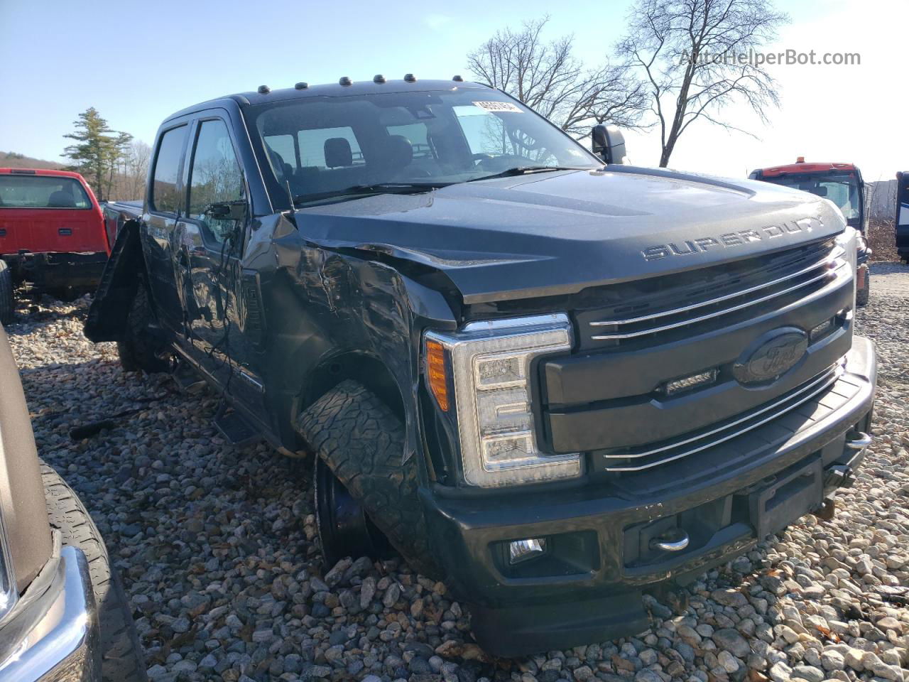 2017 Ford F350 Super Duty Gray vin: 1FT8W3BT9HEF41508