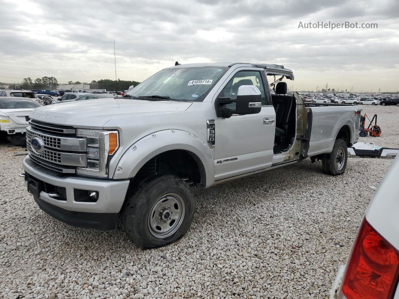 2019 Ford F350 Super Duty Серебряный vin: 1FT8W3BT9KEE01420