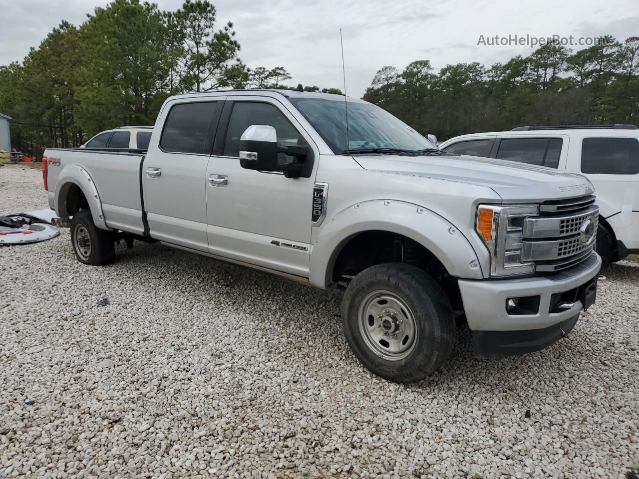 2019 Ford F350 Super Duty Серебряный vin: 1FT8W3BT9KEE01420