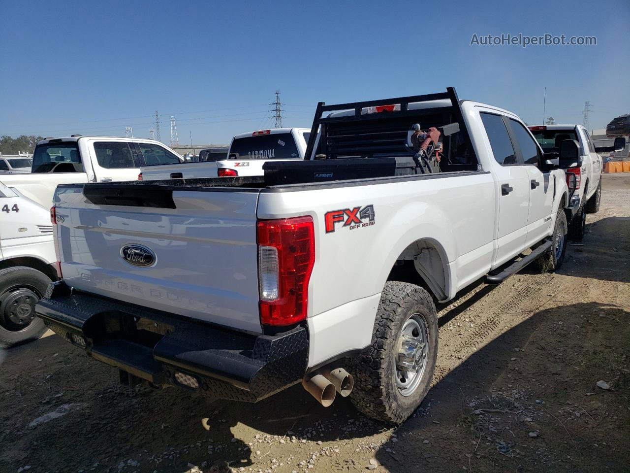 2019 Ford F350 Super Duty White vin: 1FT8W3BT9KEE26480