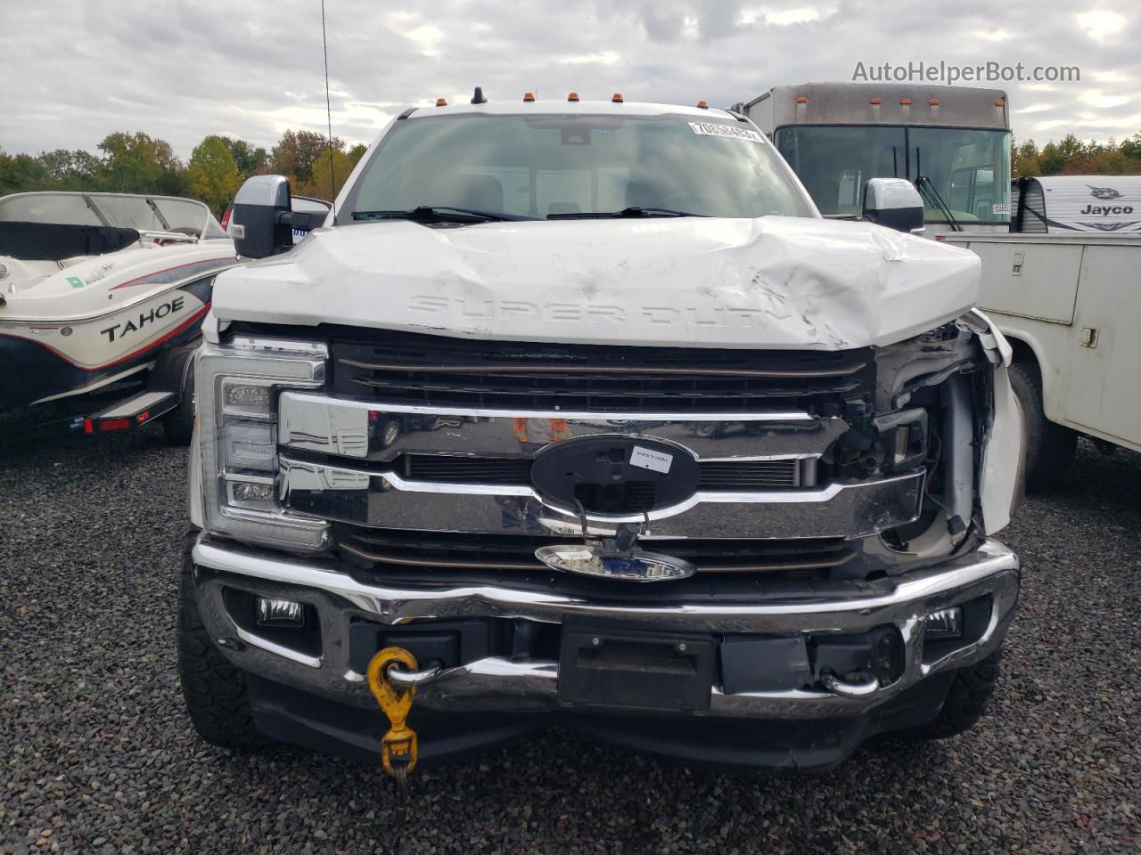 2019 Ford F350 Super Duty White vin: 1FT8W3BT9KEF10315