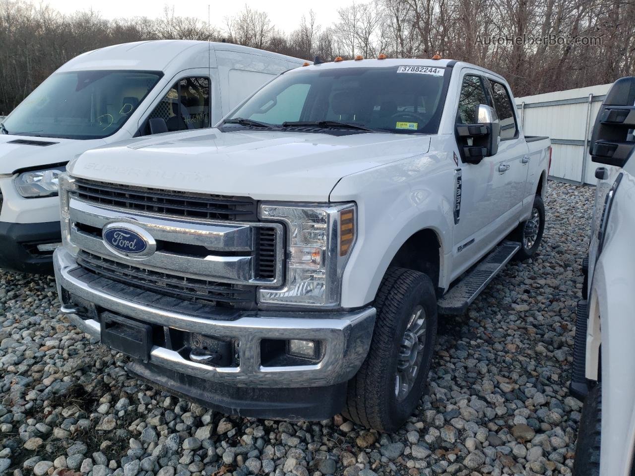 2019 Ford F350 Super Duty White vin: 1FT8W3BT9KEF31066