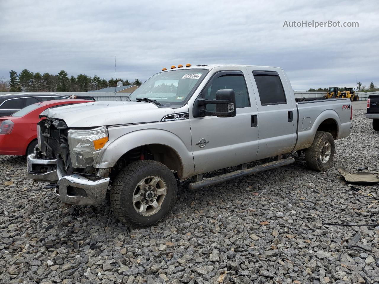 2016 Ford F350 Super Duty Silver vin: 1FT8W3BTXGED19705