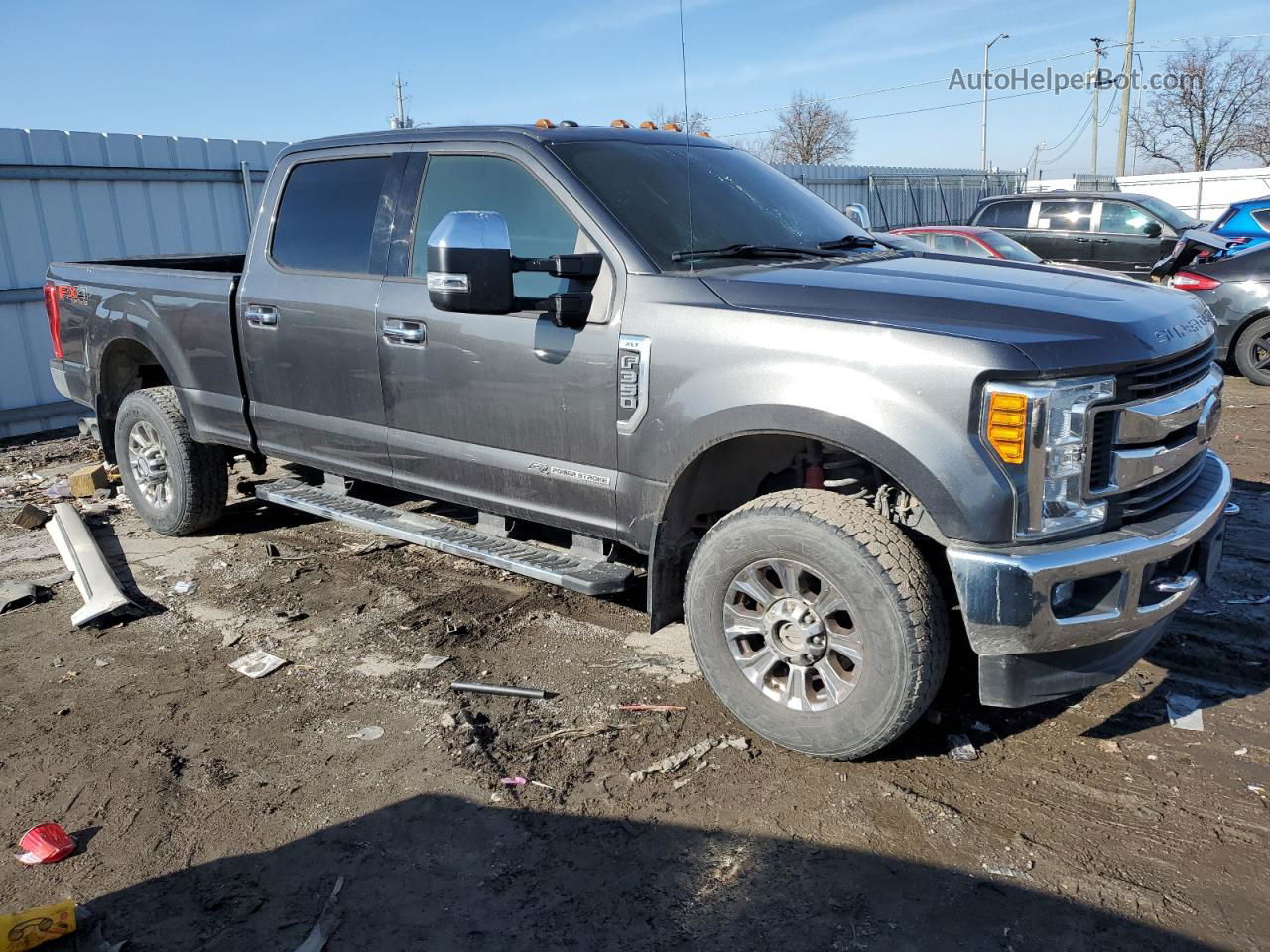 2017 Ford F350 Super Duty Серый vin: 1FT8W3BTXHEC40133