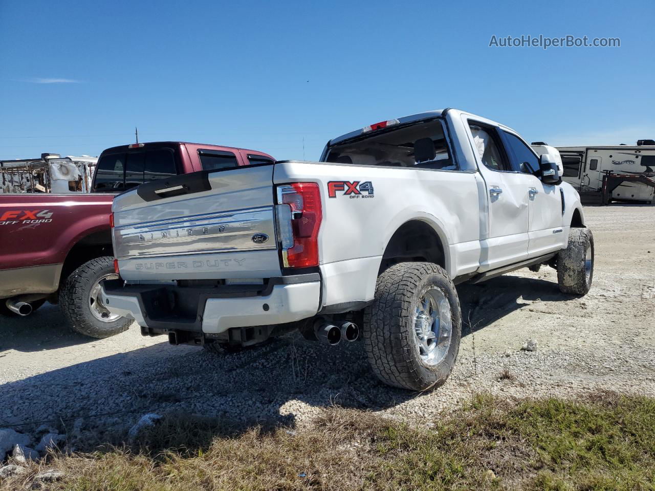 2019 Ford F350 Super Duty Белый vin: 1FT8W3BTXKEG33993