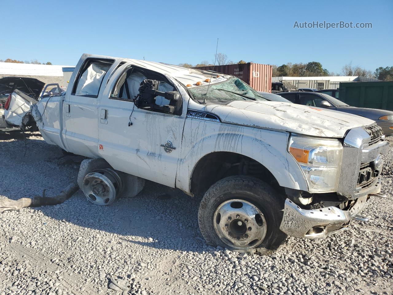 2016 Ford F350 Super Duty White vin: 1FT8W3CTXGED47485