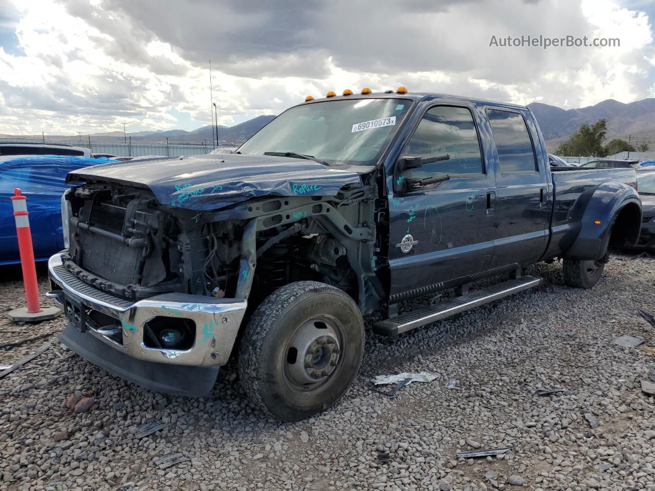 2016 Ford F350 Super Duty Blue vin: 1FT8W3DT0GEC67451