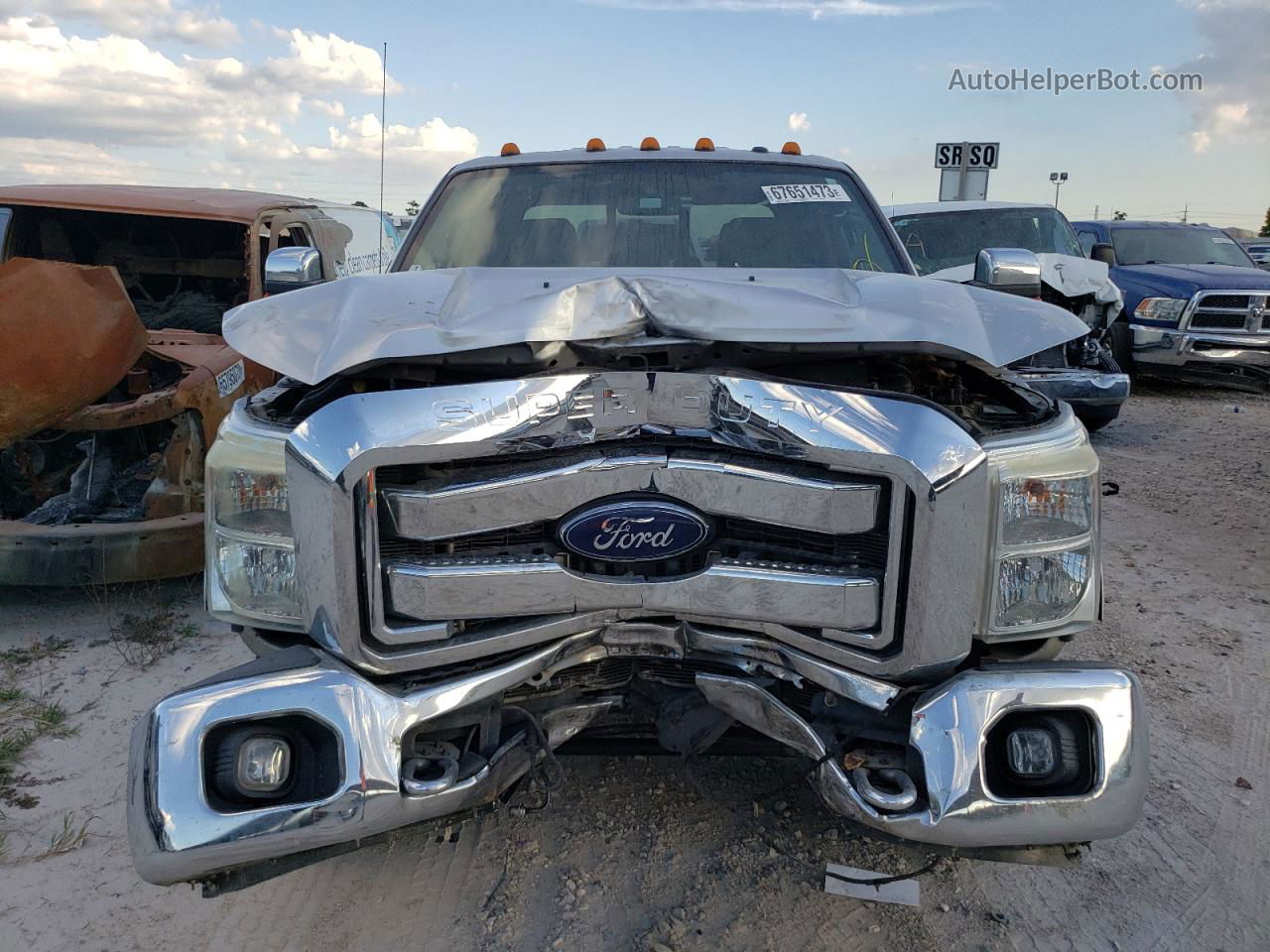 2016 Ford F350 Super Duty Silver vin: 1FT8W3DT1GEB84384