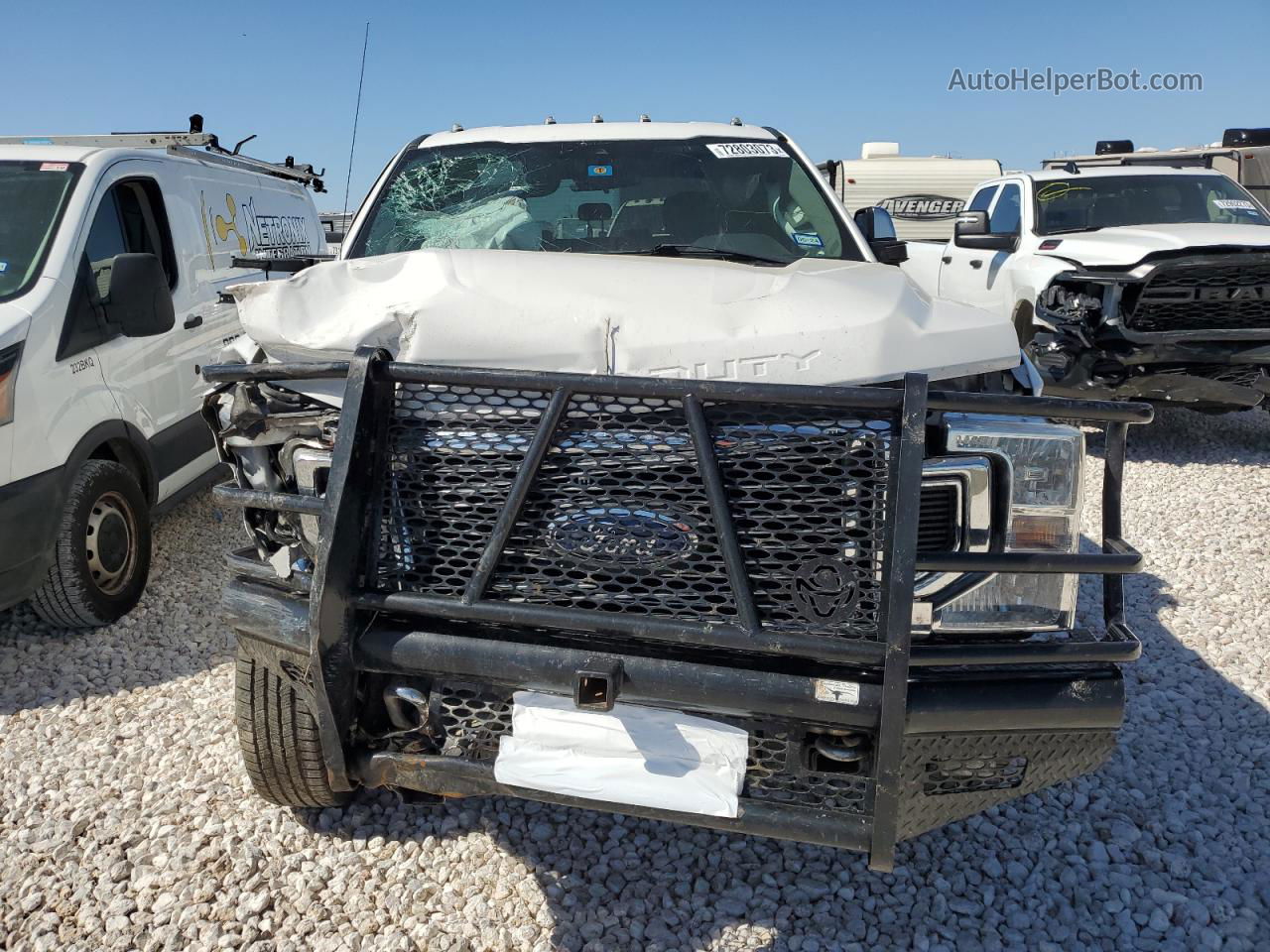 2020 Ford F350 Super Duty White vin: 1FT8W3DT1LED58545