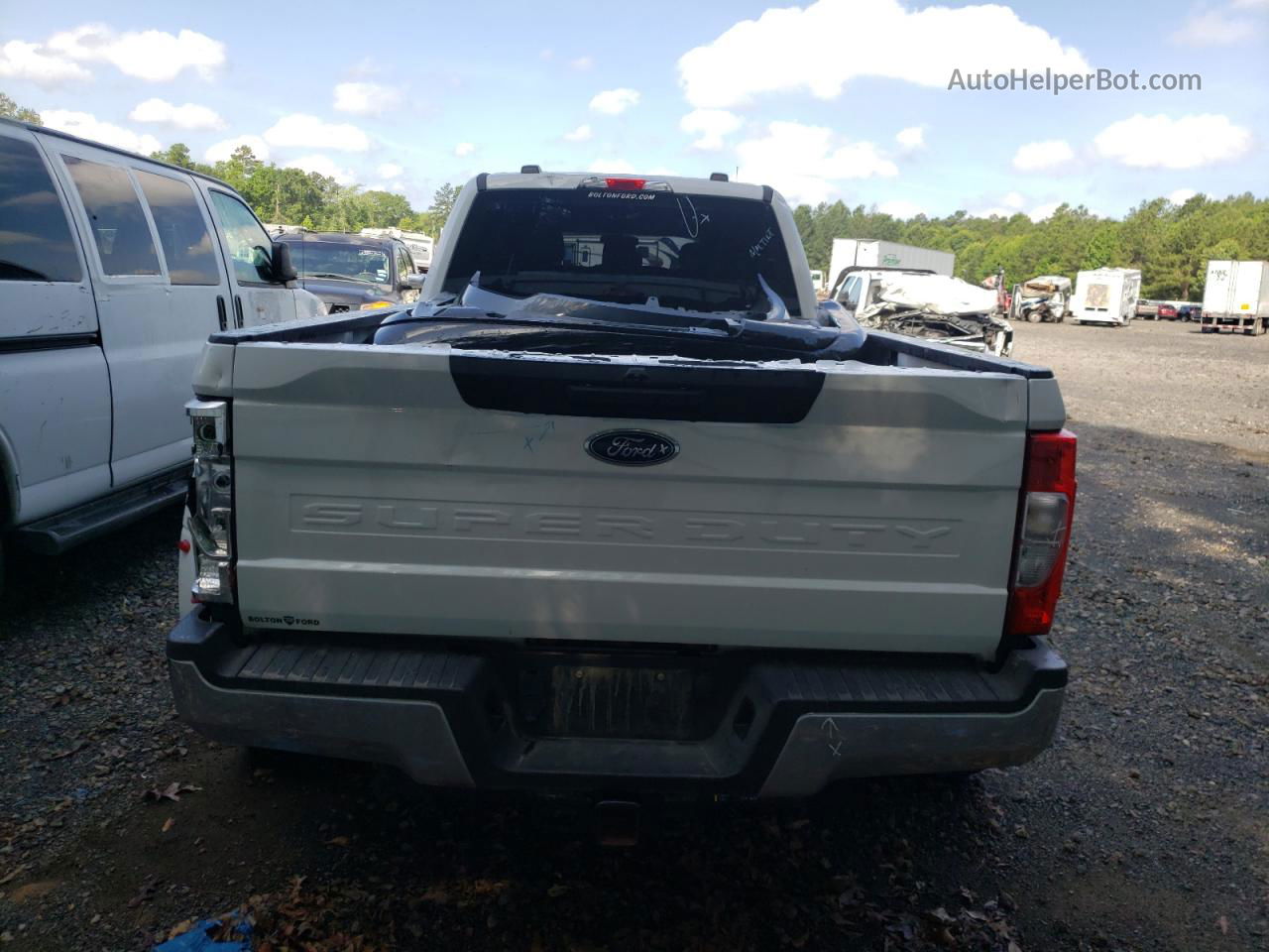 2020 Ford F350 Super Duty White vin: 1FT8W3DT1LEE15696